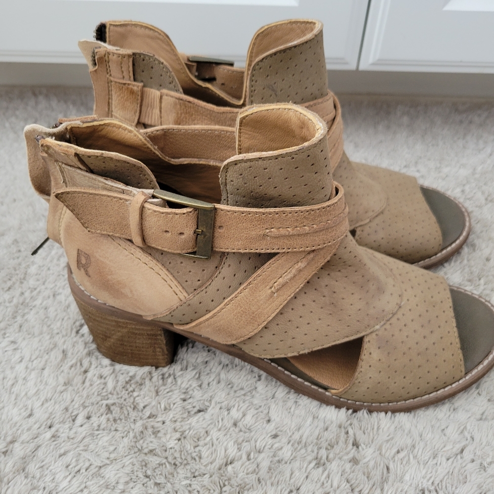 Roan By Bed Stu Open Toe Booties - image 1